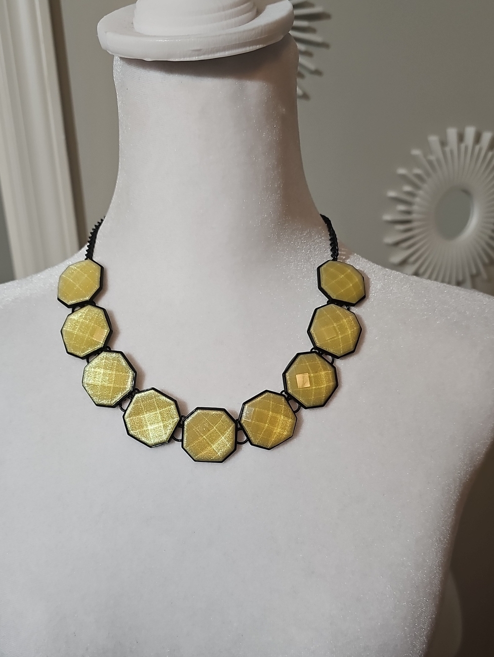 Women Jewelry Gold Geometric Statement Necklace
